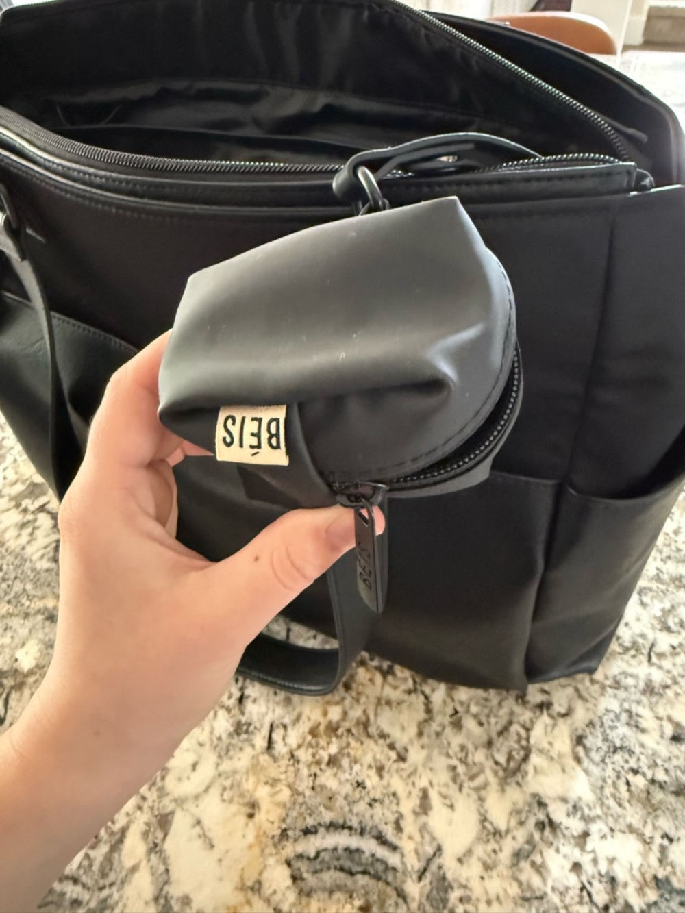 BEIS Black “The Diaper Bag” 🧸 - Picture 2 of 3